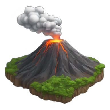 volcanen eruption sticker