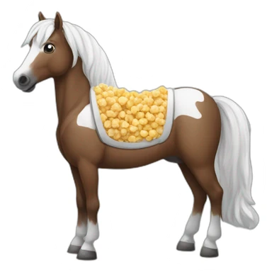 A horse that does popcorns sticker