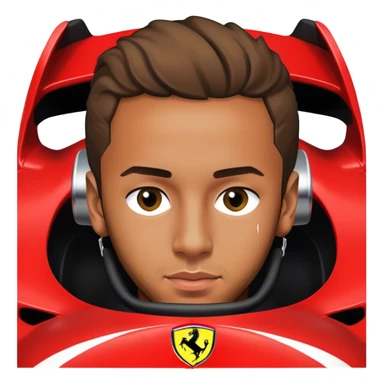 LEWIS HAMILTON IN FERRARI  sticker