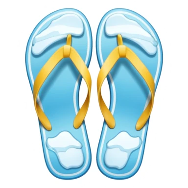 ice flip flop sticker