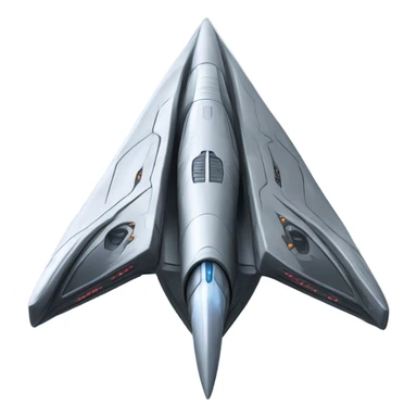 spaceship based on the star trek series with two warp nacelles sticker