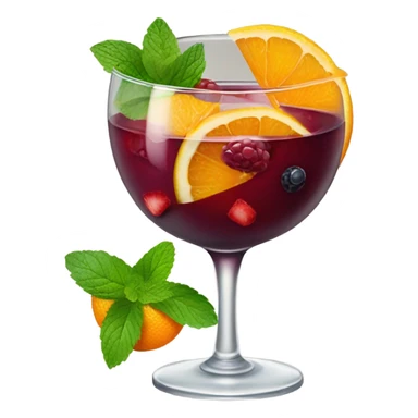 Glass of sangria sticker