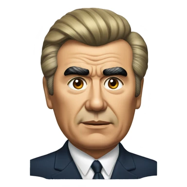 Leonid Brezhnev with big eyebrows sticker