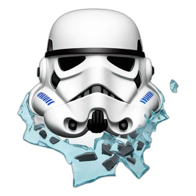 stormtrooper shattered helmet sticker