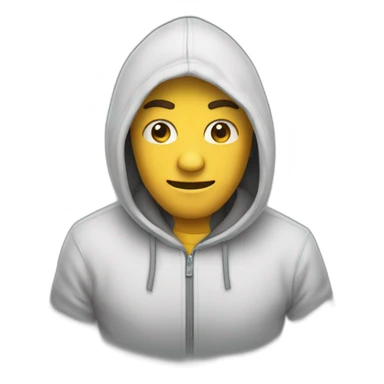 Homme capuche sticker