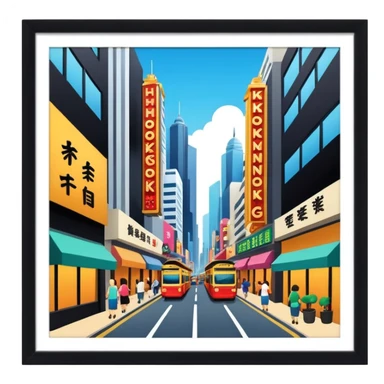Hongkong Hollywood Street sticker