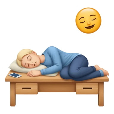 fell asleep on desk sticker