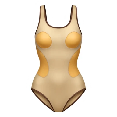 create an emoji, body suit in color beige, for women, no human sticker