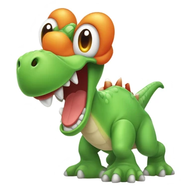 Yoshi from super Mario Brothers ￼ sticker