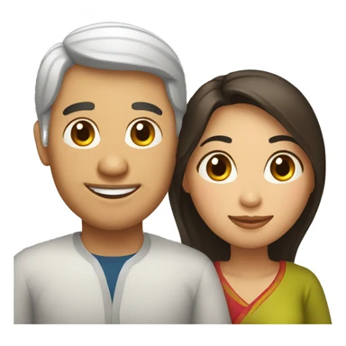 vietnamese man and tunisian woman couple sticker