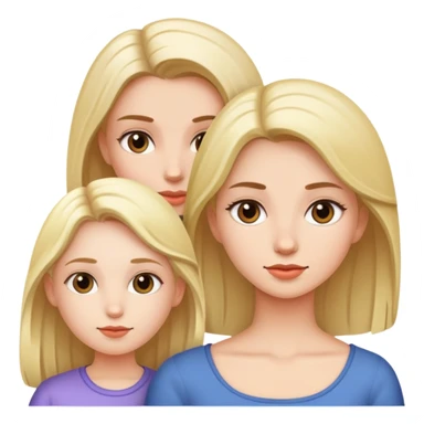 Mom and daughter  sticker