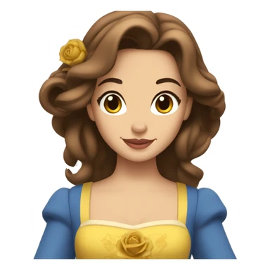 belle beauty and the beast sticker