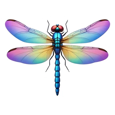 Peaceful Dragonfly color  sticker