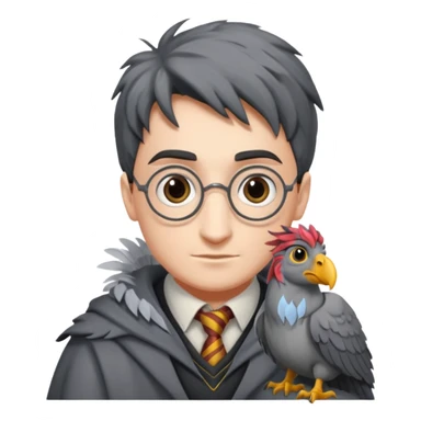 buckbeak and harry potter sticker