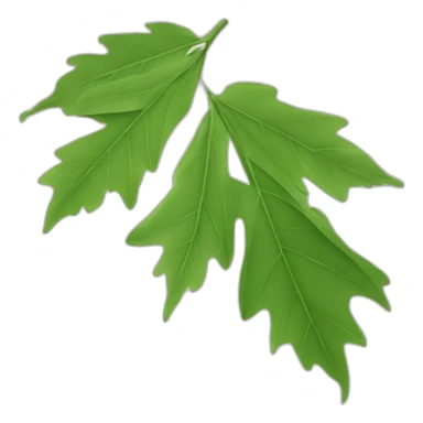Une feuille d’érable japonais verte sticker