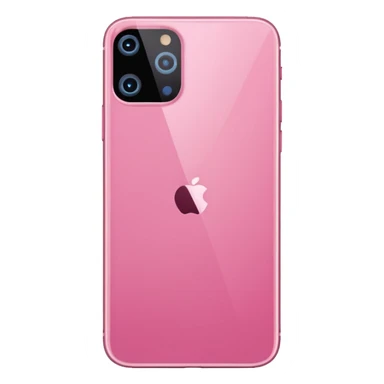 Create me a pink iPhone 17 pro image with the screen in a straight position. png sticker