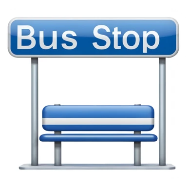 Bus Stop Signboard sticker