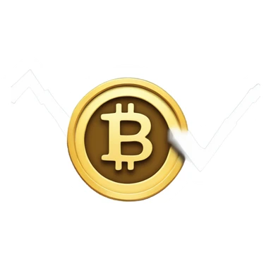 crypto meme coin falling down in chart sticker