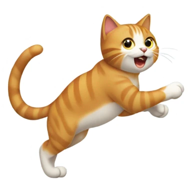 Cat chasing its tail sticker
