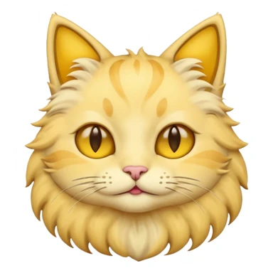 cat made of moon emojis simple  sticker