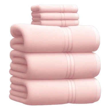 Light pink stacked towels sticker