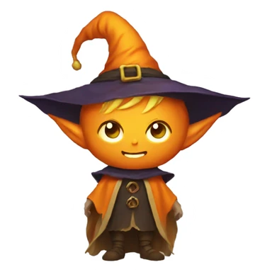 pumkin elf wizard sticker
