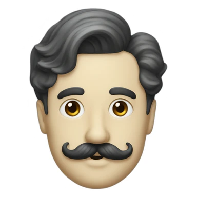 Charlie Chaplin Moustache sticker