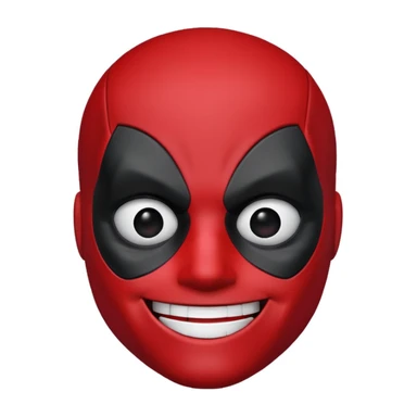 A deadpool emoji sticker