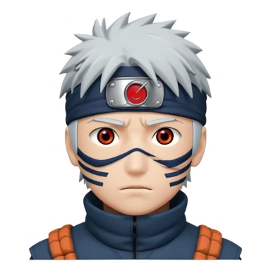 Kakashi hatake in sharingan eyes sticker