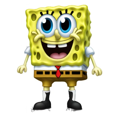 spongebob squarepants on the moon sticker