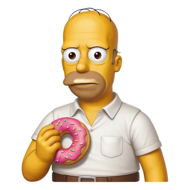 Homer Simpson hungry sticker