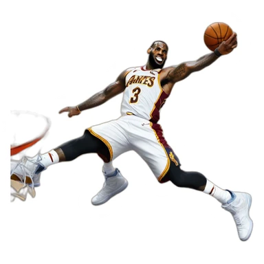 Lebron James dunk sticker