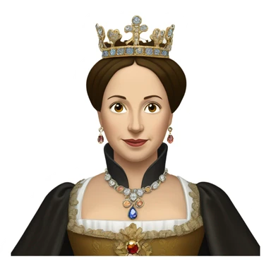 Queen Catherine of Aragon, detailed pretty sticker