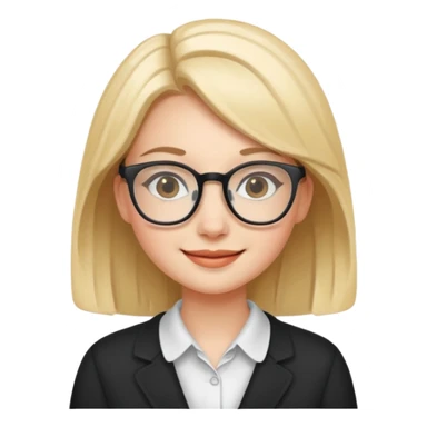 cute girl, glass, smart sticker