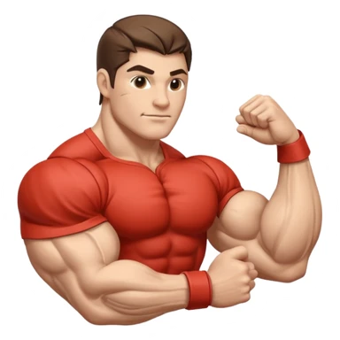 strong and detailed flexed veiny bicep sticker