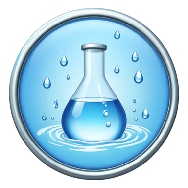 water works monopoly badge  sticker