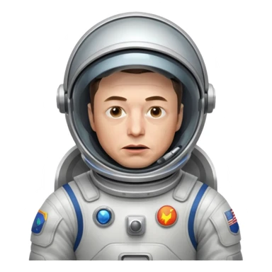 Elon Musk in the space: Angry sticker