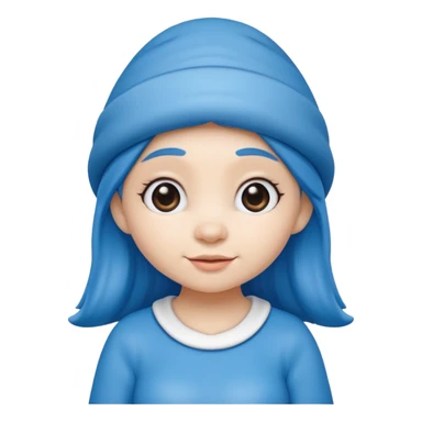girl smurf  sticker