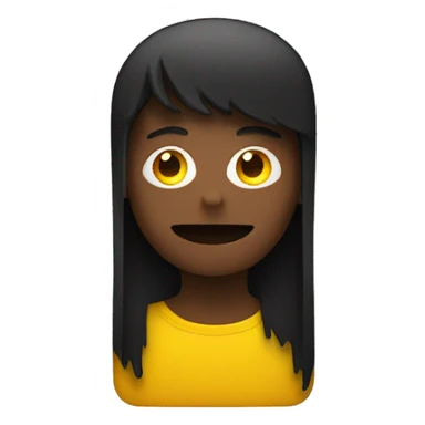 a wavy black and red rectangle with a yellow circle in the middle  sticker