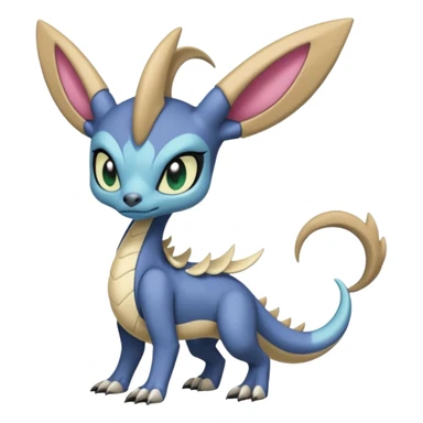 Badass edgy cool realistic Meloetta-Sergal-Cresselia-Palkia-Stitch-Fakémon-creature-hybrid sticker