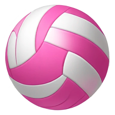 Pink volleyball ball sticker