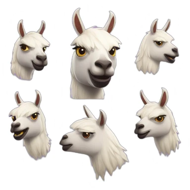 Lama fortnite confettis sticker