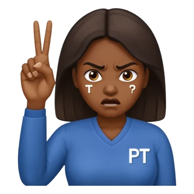 Letters saying “don’t PMO” meaining “don’t piss me off” With an angry lady standing behind the letters with her fingers up  sticker