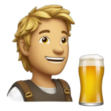 Chat qui boit une bière sticker