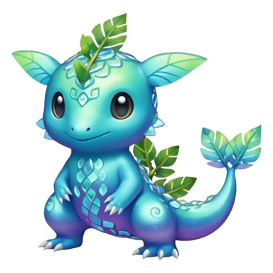 Elemental Exotic Tropical Celestial Sparky Fierce Viney Vinal Dusky Aurorus-Amaura-Auroras-Pokémon-Fakémon-creature sticker