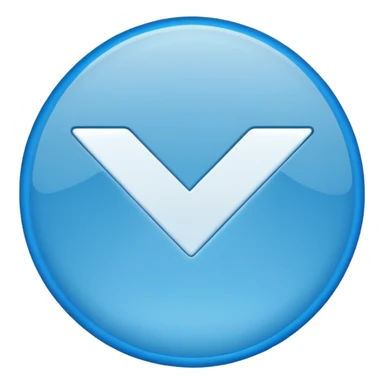 Un circulo azul de verificación sticker