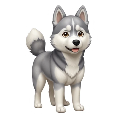 dog full image husky sticker