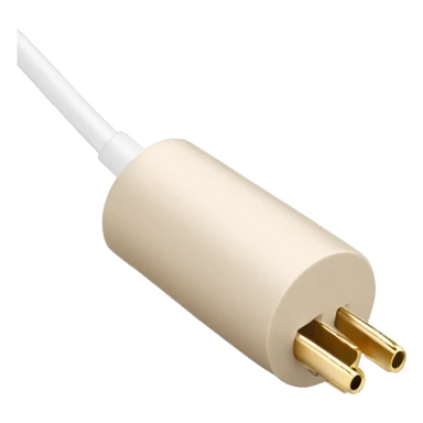 beige stereo adapter mini jack to big jack for headphones  sticker