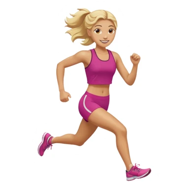 run girl sticker