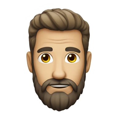 un chauve avec barbe maillto de  sticker